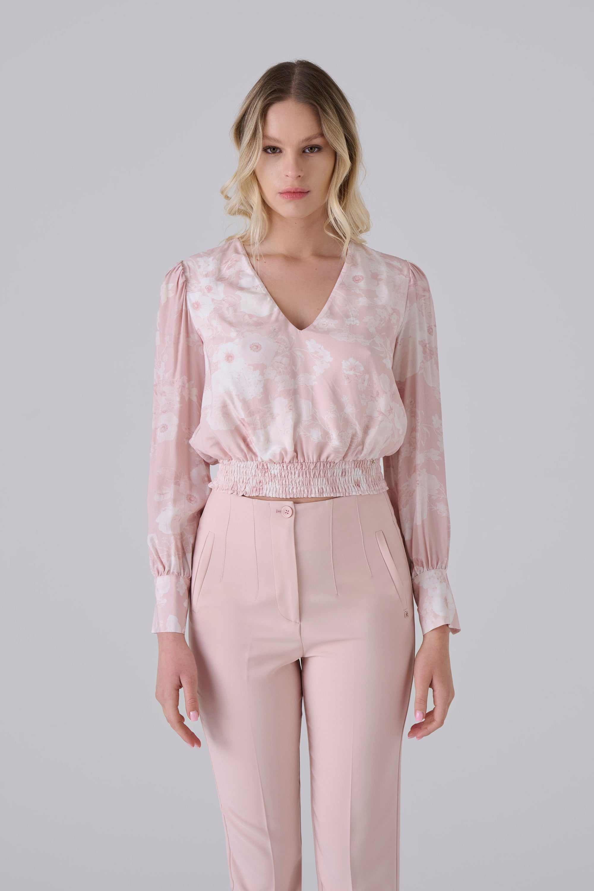 Generico imei ordini Camicia Donna Elegante Taglie Forti Curvy, Stampa Floreale Boho Vintage, Maniche Lunghe Scollo a V con Bottoni, Tunica Casual Estate 2025, Moda Femminile