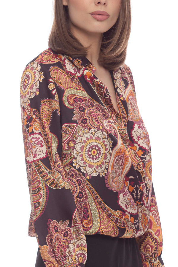 Blouse with paisley pattern - Blouse ASHAL