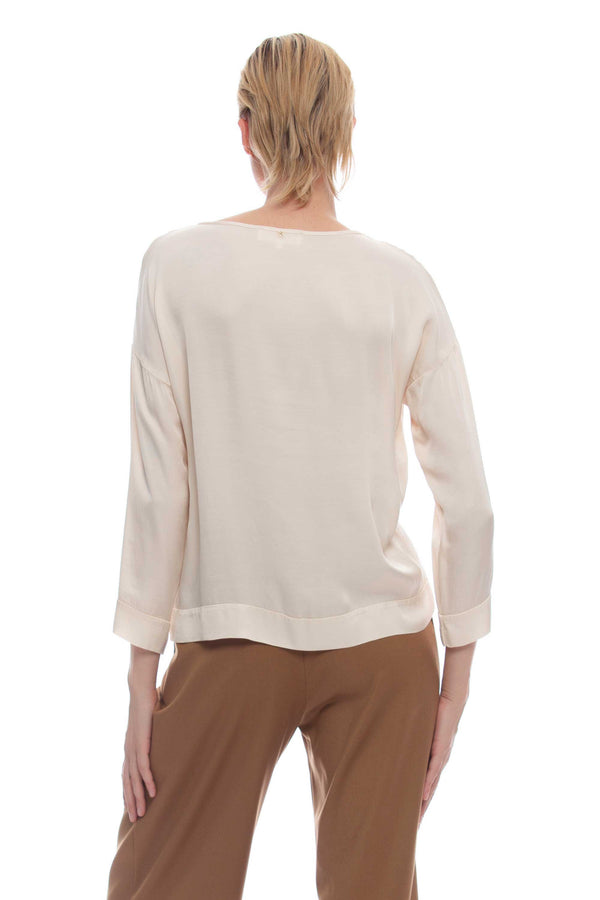 Long-sleeved blouse in viscose - Blouse TAMAOCO