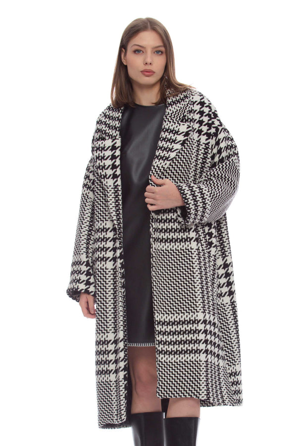Long patterned winter coat - Coat AENEN