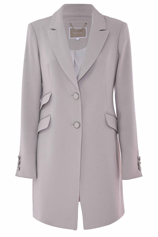 Elegant tailored coat with buttons - Coat JOLUKA