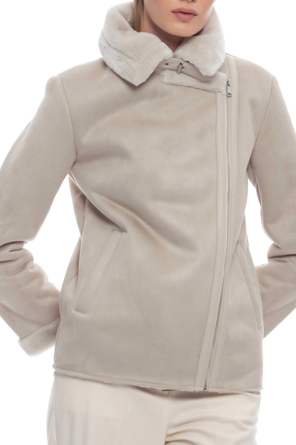 Winter fleece-style jacket with zip - Down jacket CHACHI
