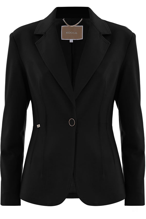 Elegant fitted jacket with button - Jacket AVLOSS