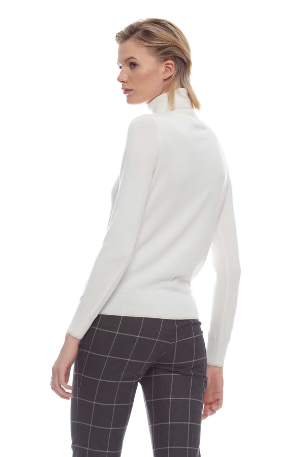 Basic sweater with contrasting edges - Sweater  VALLY