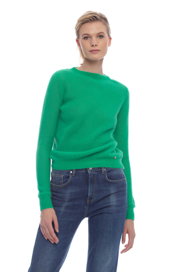 Angora blend boxy sweater - Sweater  ANDALUSIA
