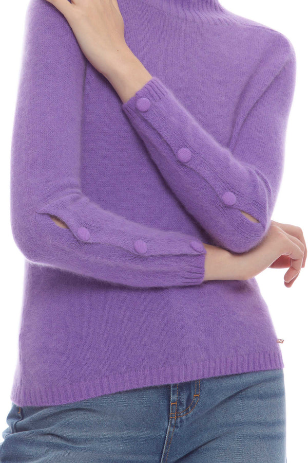 Turtleneck sweater in angora blend - Sweater  ANIREN