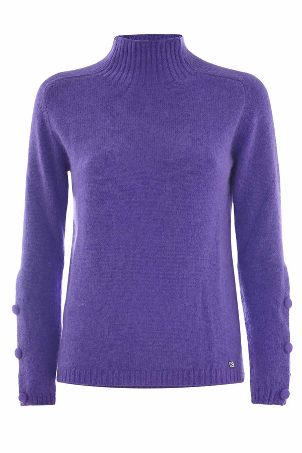 Turtleneck sweater in angora blend - Sweater  ANIREN