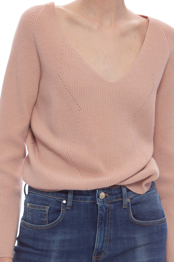 Viscose V-neck sweater - Sweater  LAINYNN