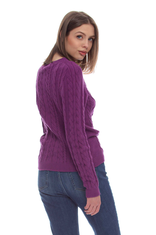 Viscose boat neck sweater - Sweater  BUMIN