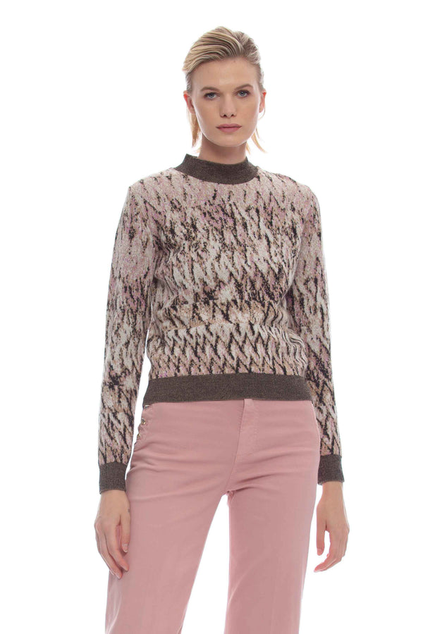 Patterned turtleneck sweater - Sweater  BANARENN