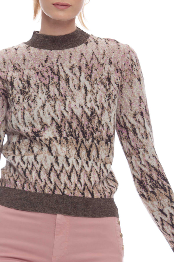 Patterned turtleneck sweater - Sweater  BANARENN