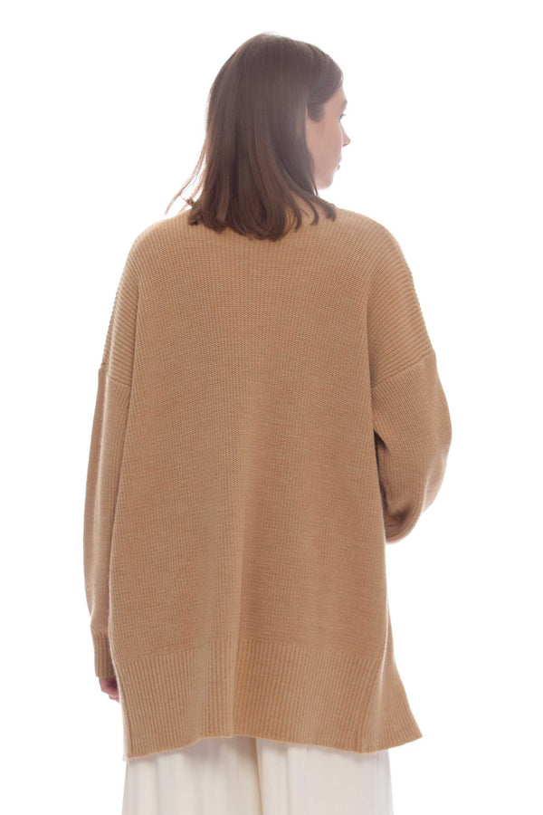 Pull à manches longues style cardigan - Pull  BININ
