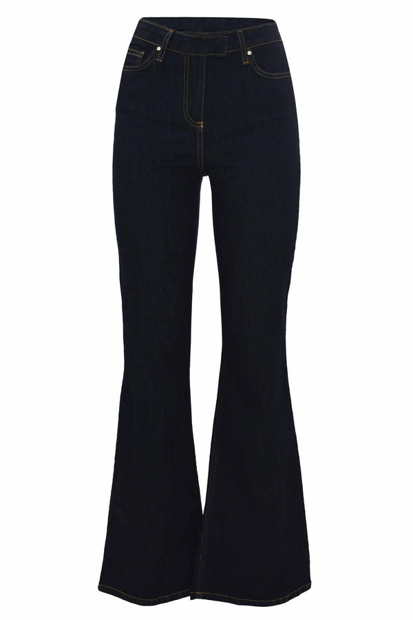Jeans a zampa con cuciture a contrasto - Pantalone Denim KERLOSS