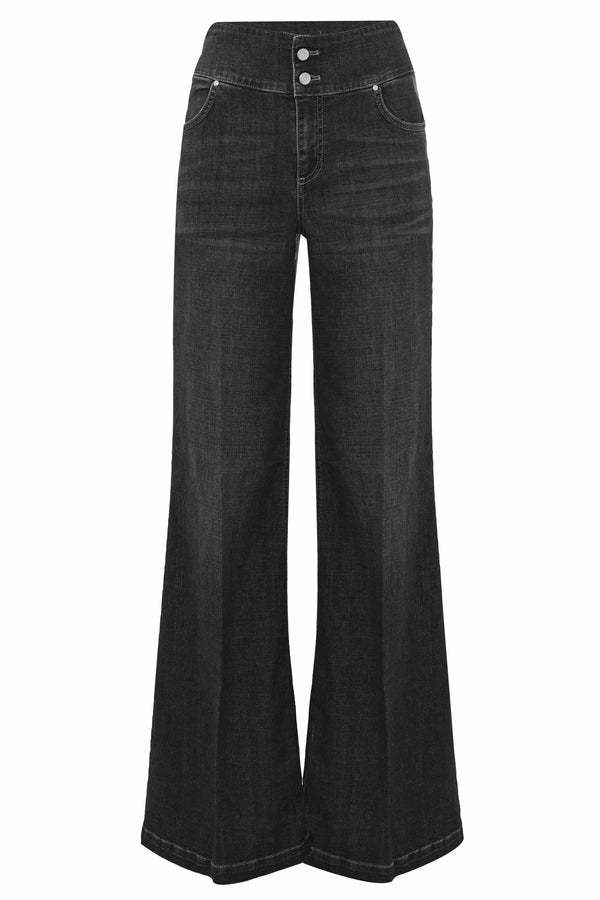 Jeans svasati con baschina in vita - Pantalone Denim ELORENN