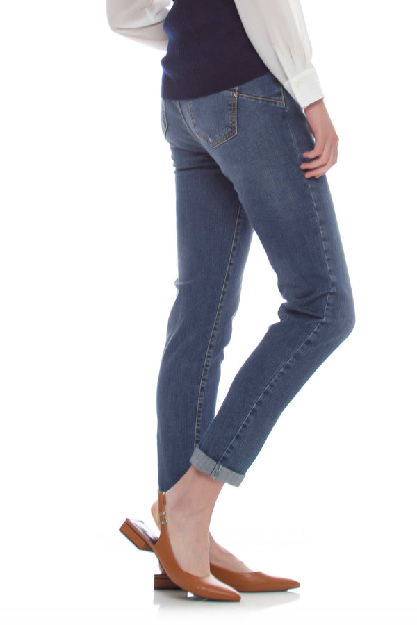 Jeans skinny scuro vita media - Pantalone Denim OURDEK