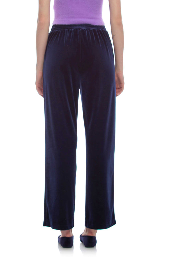 Straight comfortable velour trousers - Trousers NULERR