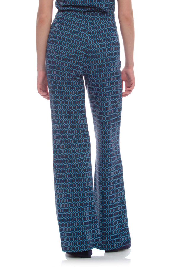 Pantaloni eleganti con fantasia geometrica - Pantalone HALAREL