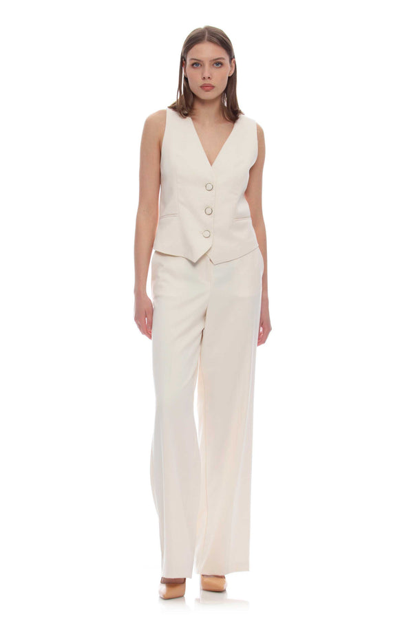Elegant trousers with flared bottoms - Trousers BOBIS