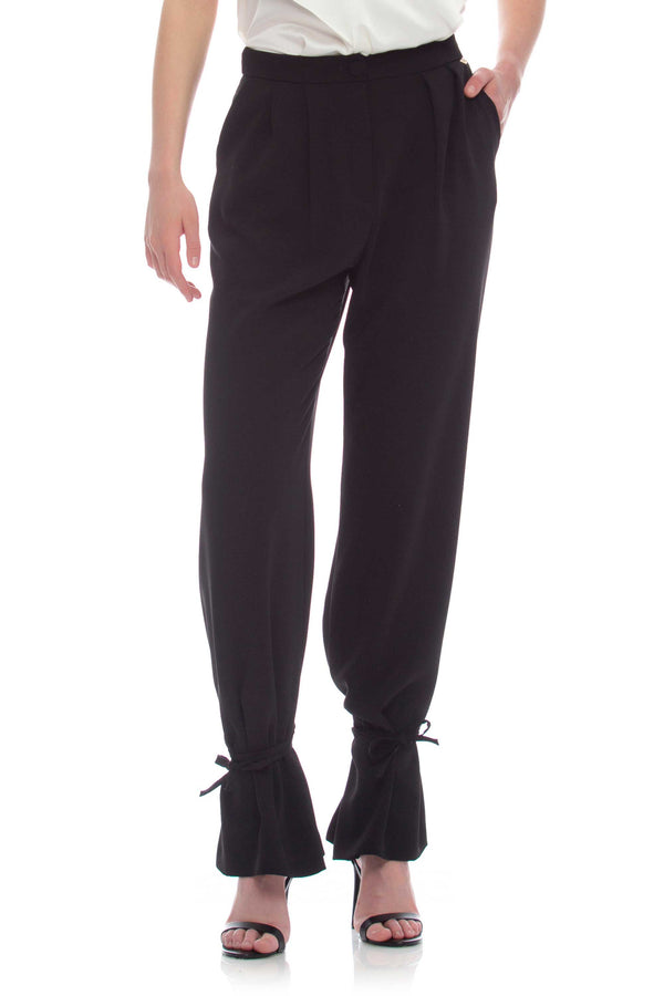 Comfortable Turkish trousers with drawstrings - Trousers DAMIANO