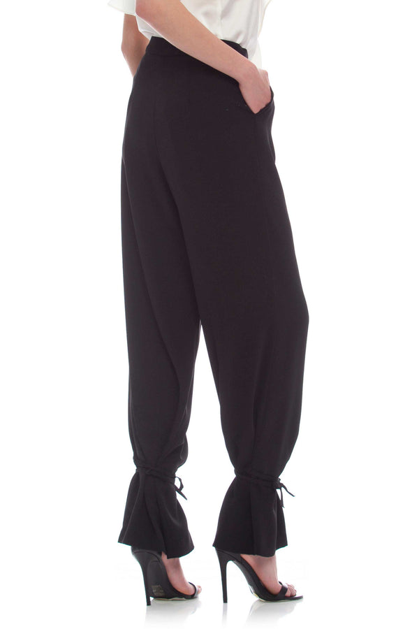 Comfortable Turkish trousers with drawstrings - Trousers DAMIANO