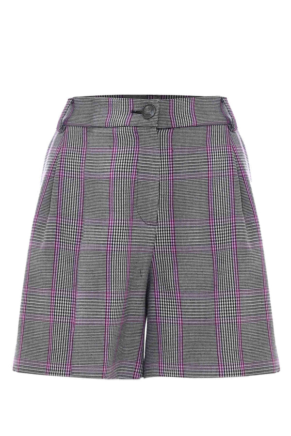 Shorts with striped optical pattern - Short FAENINN