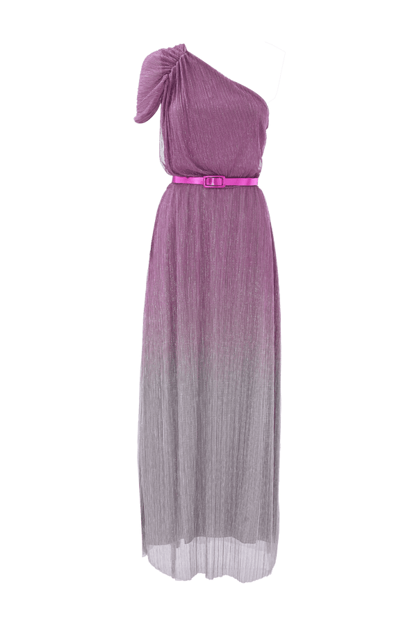 Élégante robe asymétrique avec ceinture - Robe AMBRE