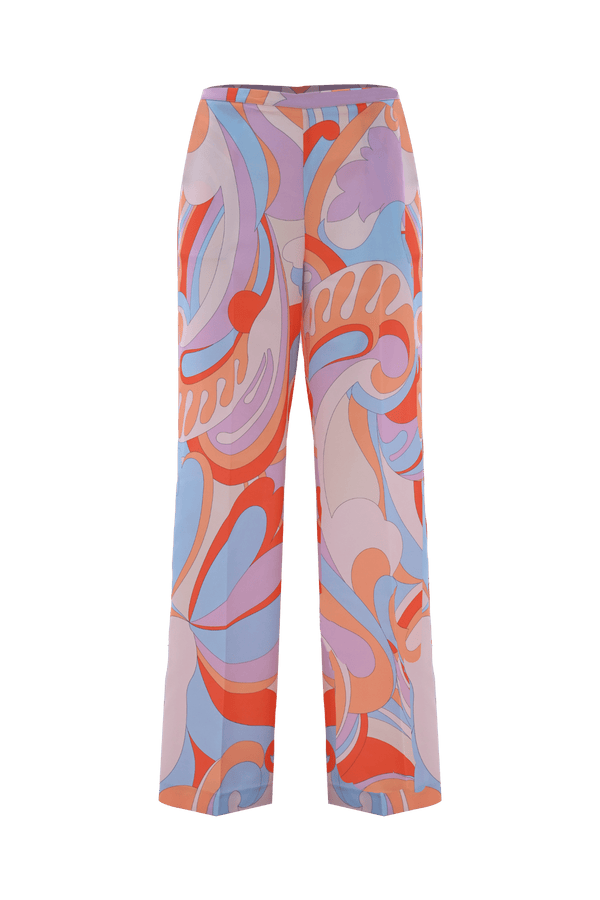 Pantalón ancho con estampado multicolor - Pantalón CELESTINE
