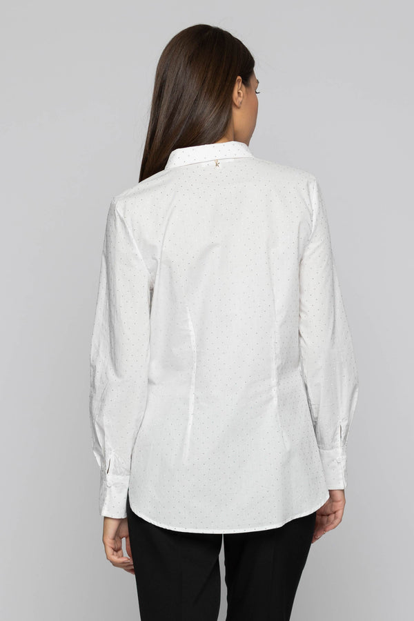 Camisa de algodón con estampado de lunares - Camisa ILBA