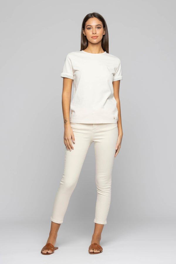 Stretch cotton skinny trousers - Trousers OCEANE
