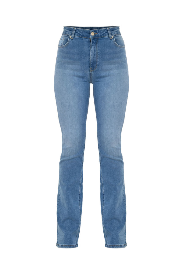 Jeans dritti con effetto used - Pantalone Denim NICOLAS