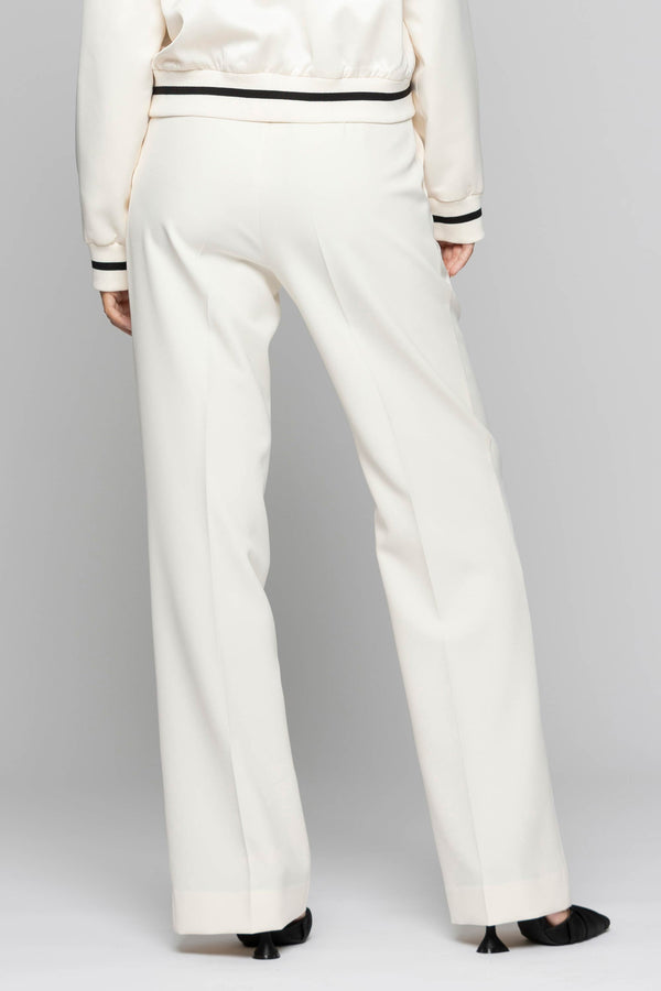 Elegant high-waisted trousers with pleats - Trousers RYAN