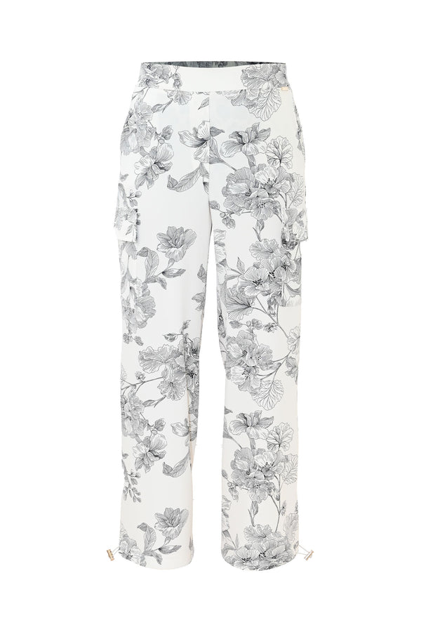 Pantalon cargo à motif floral - Pantalon ATLANTE