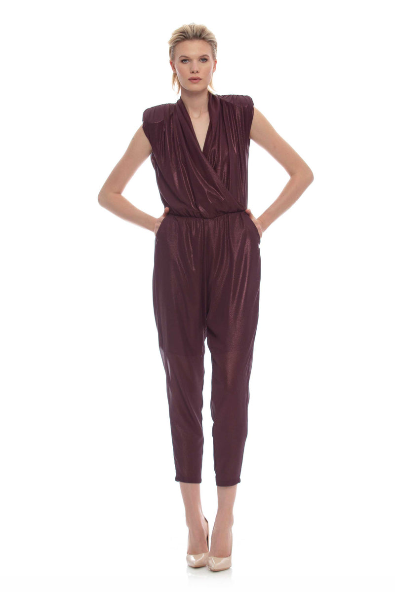 Cozy jumpsuit in shimmer fabric - Jumpsuit FLORA