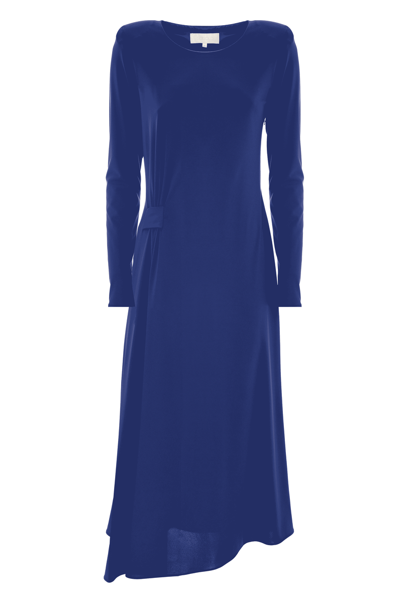 Midi dress with draping at the side - Dress CLAUD