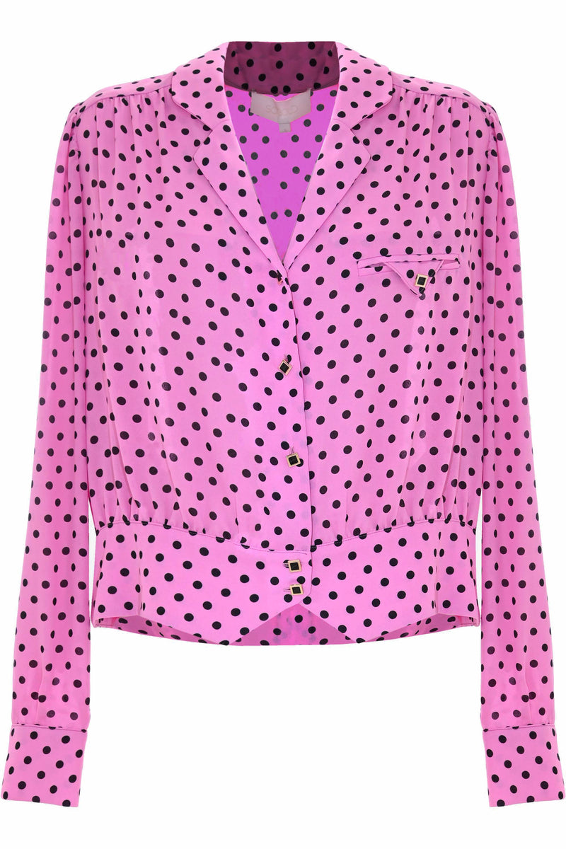 Polka dot shirt with square buttons - Shirt JOEY