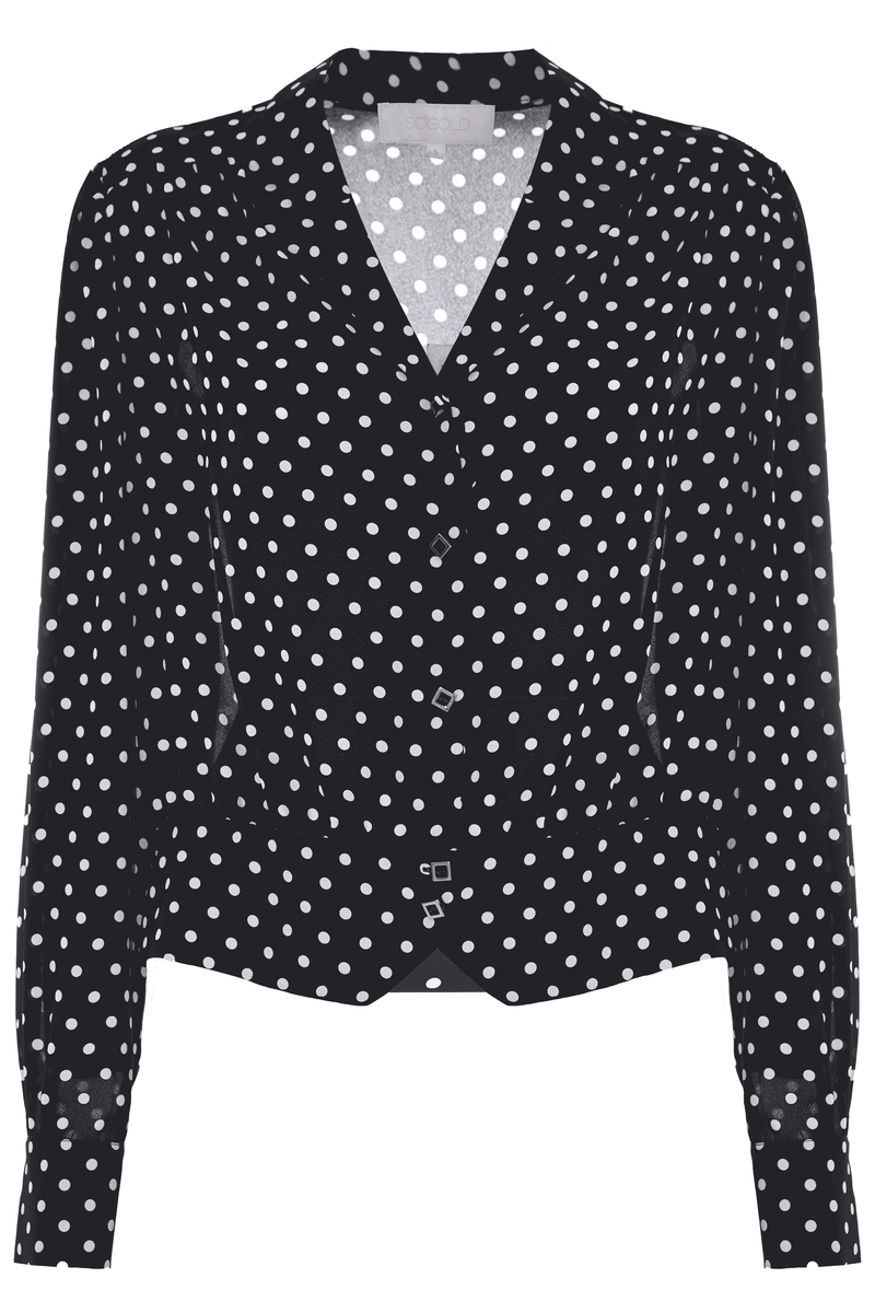 Polka dot shirt with square buttons - Shirt JOEY