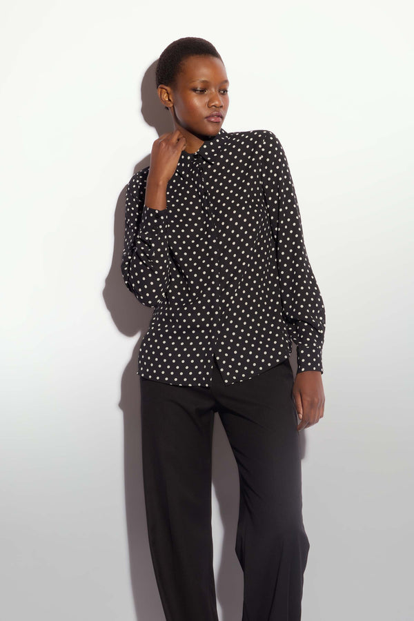 All-over polka dot patterned shirt - Shirt CADRIC