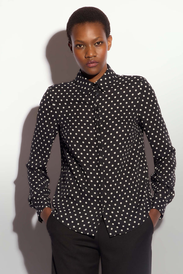 All-over polka dot patterned shirt - Shirt CADRIC