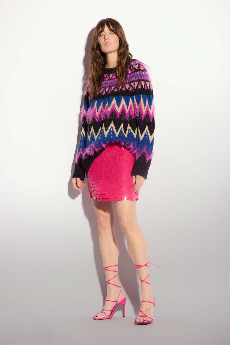 Jumper with a zig-zag pattern - Sweater ARMONIA