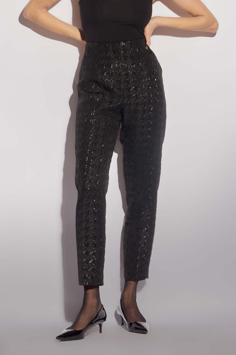 Trousers with a houndstooth pattern - Trousers HYLLYES