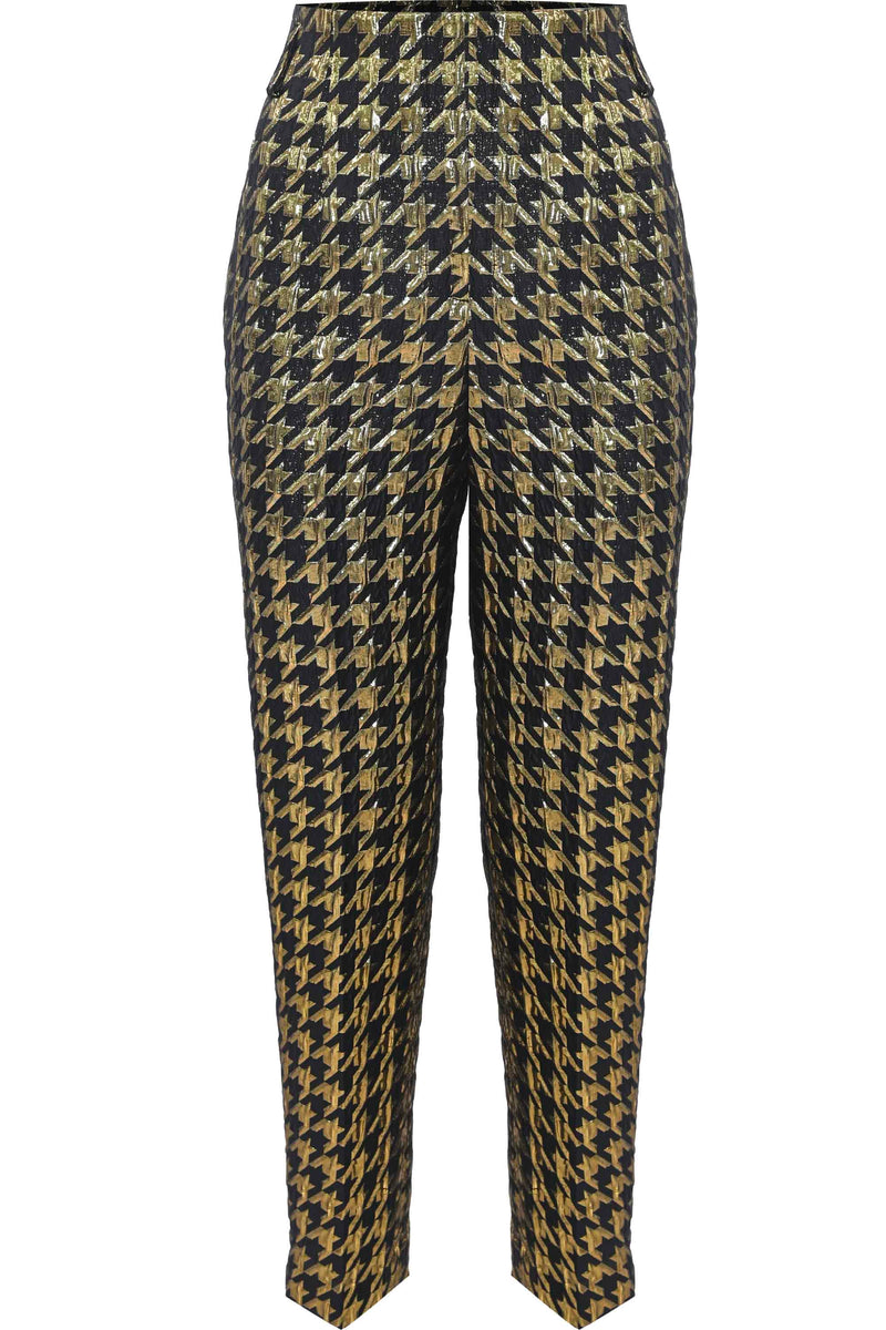 Trousers with a houndstooth pattern - Trousers HYLLYES