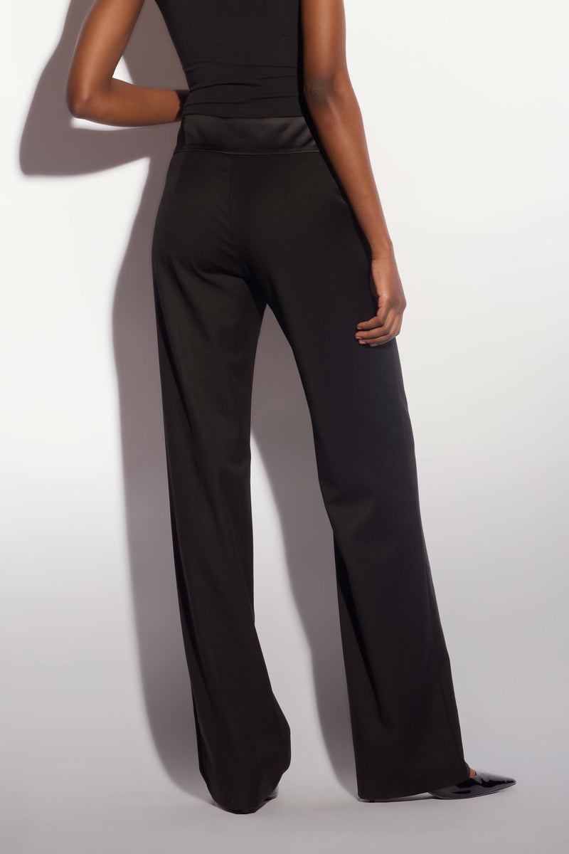 Straight leg trousers with shiny details - Trousers ARNALDA