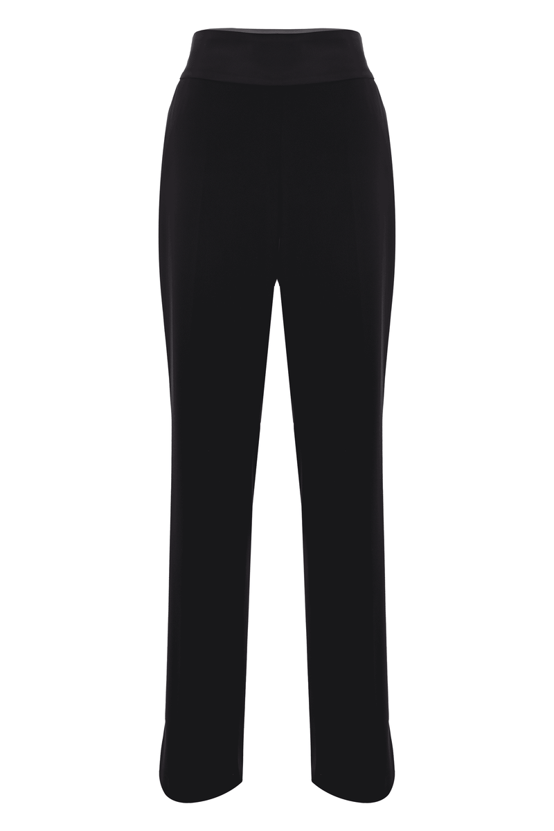 Straight leg trousers with shiny details - Trousers ARNALDA