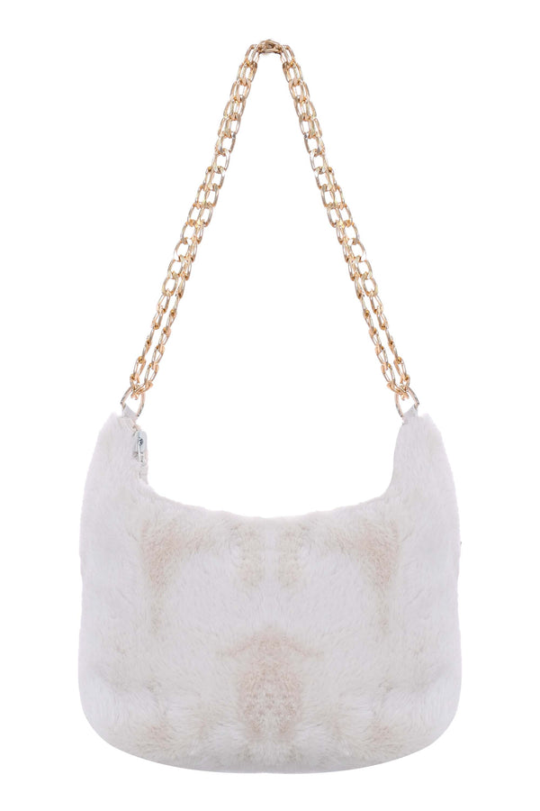 Fur shoulder bag - Bag PIPPI