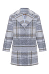 Grey Checked Coat - Coat BLASIE