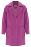 Elegant Fuchsia Coat - Coat ACILIA