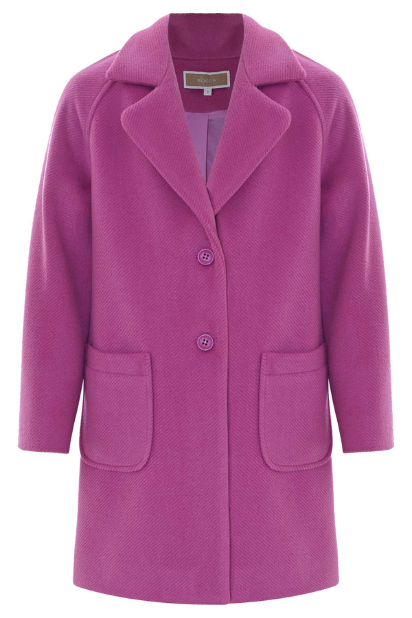 Elegant Fuchsia Coat - Coat ACILIA