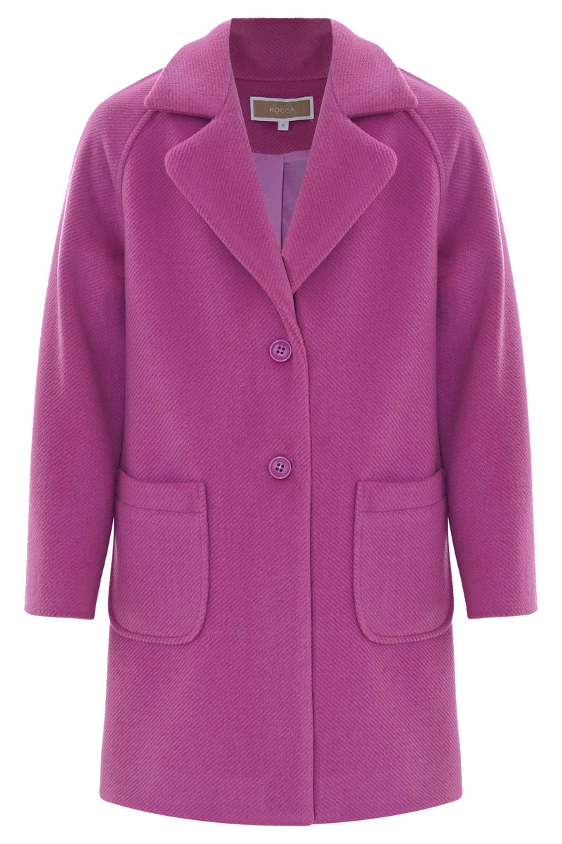 Elegant Fuchsia Coat - Coat ACILIA