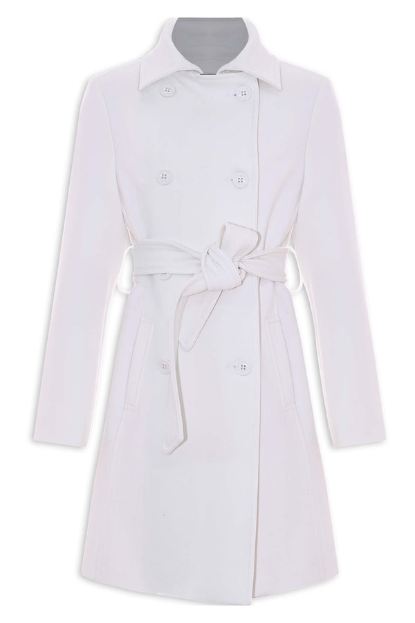 Elegant coat with belt - Coat CARPY