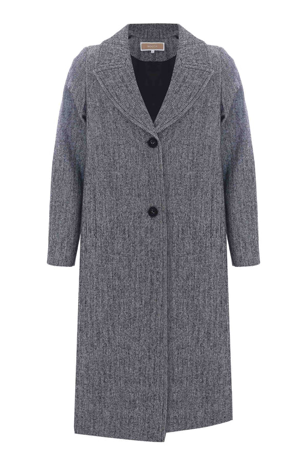 Long grey coat - Coat TALULAH